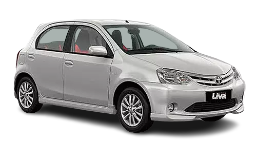 "Toyota Etios Liva taxi - Reliable and efficient transportation choice"