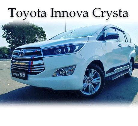 Hire Toyota Innova Crysta taxi - Reliable and efficient transportation choice