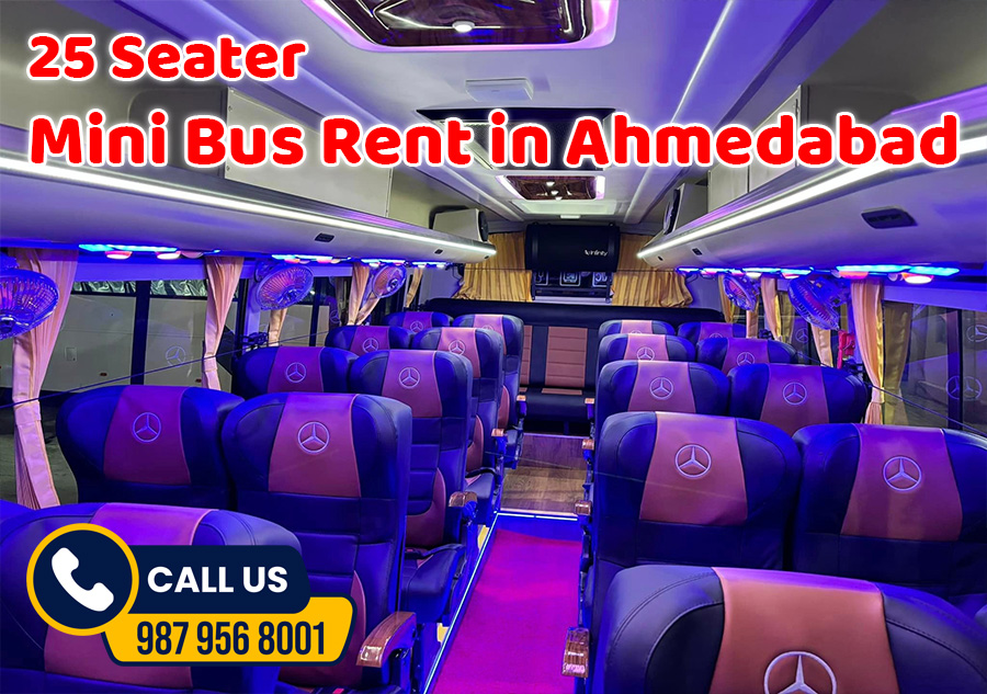 25 Seater Mini Bus Rent Per KM in Ahmedabad