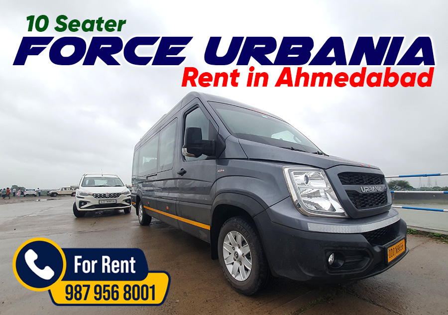 Force Urbania 10 Seater Rent in Ahmedabad