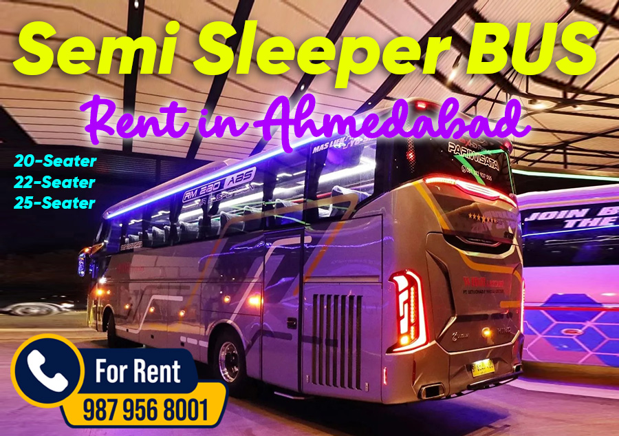 Semi Sleeper Bus for Rent in Ahmedabad