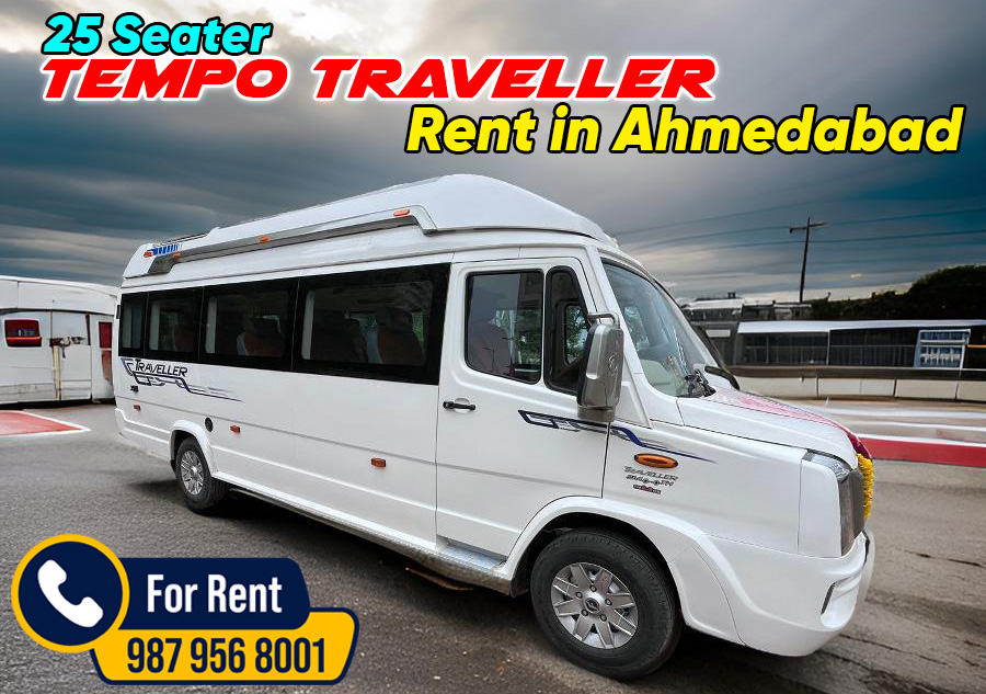 Tempo Traveller 25 Seater Rent in Ahmedabad